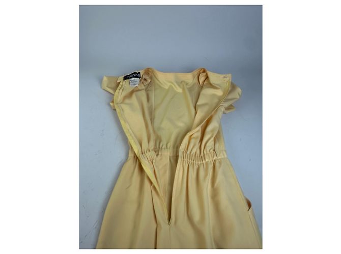 Vintage Fendi Lammzwollkleid Hellgelb M - Ansicht 13