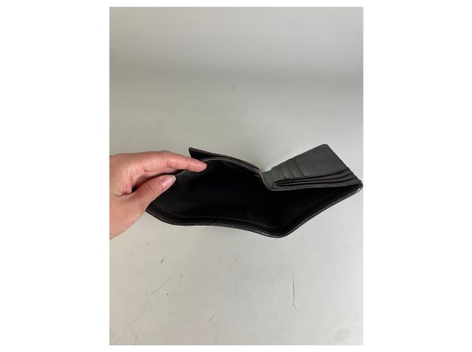 Céline Vintage Celine Macadam Canvas Wallet Beige Brown - view 6