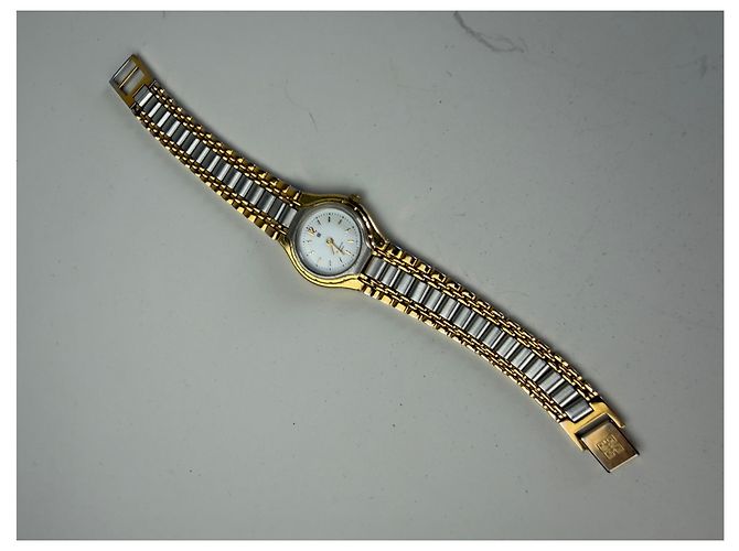 Vintage Givenchy Armbanduhr Gold Silber Edelstahl Golden - Ansicht 2