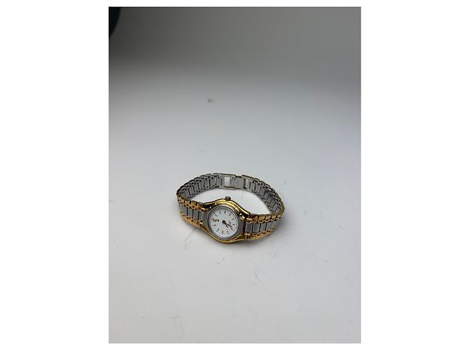 Vintage Givenchy Armbanduhr Gold Silber Edelstahl Golden - Ansicht 4