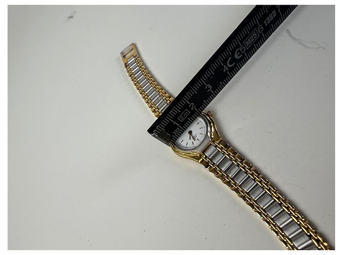 Vintage Givenchy Armbanduhr Gold Silber Edelstahl Golden - Ansicht 8