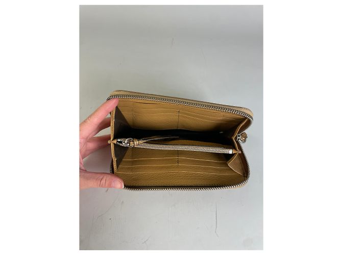 Chloé Vintage Chloe Leather Long Wallet Light Tan Gold Camel - view 3