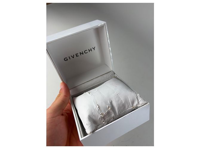 Vintage Givenchy Armbanduhr aus Edelstahl Silber Gold - Ansicht 13