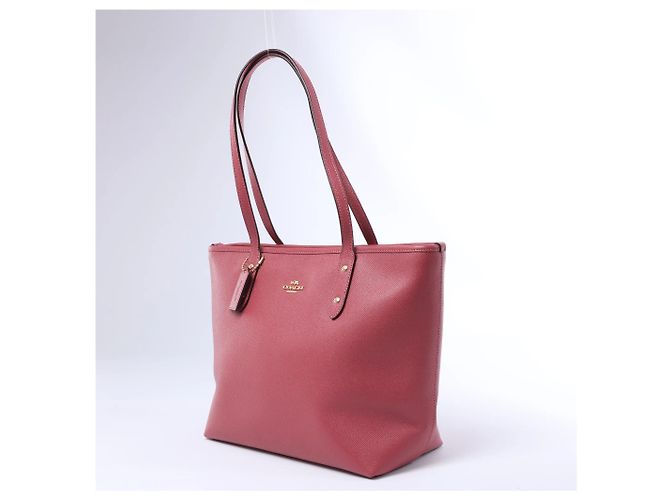 Borsa a tracolla Coach City in pelle rosa - vista 2