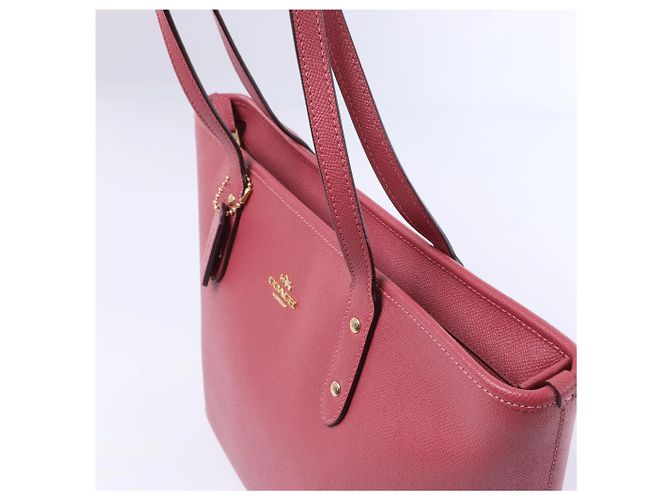 Borsa a tracolla Coach City in pelle rosa - vista 3