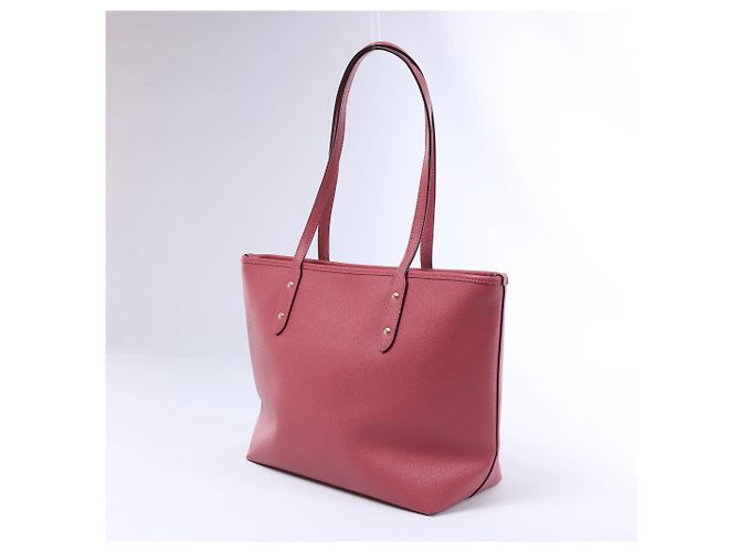 Borsa a tracolla Coach City in pelle rosa - vista 5