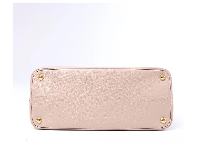 Borsa a mano Prada in pelle Saffiano doppia rosa - vista 10
