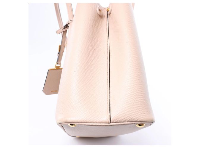 Borsa a mano Prada in pelle Saffiano doppia rosa - vista 11