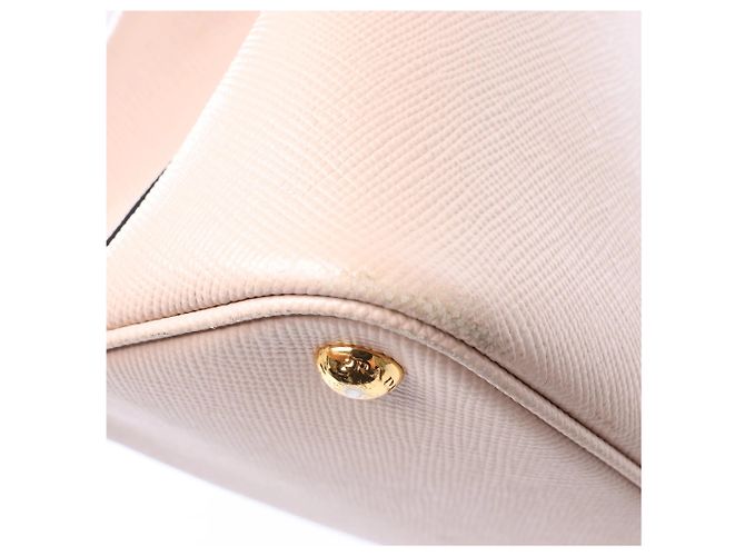 Borsa a mano Prada in pelle Saffiano doppia rosa - vista 12