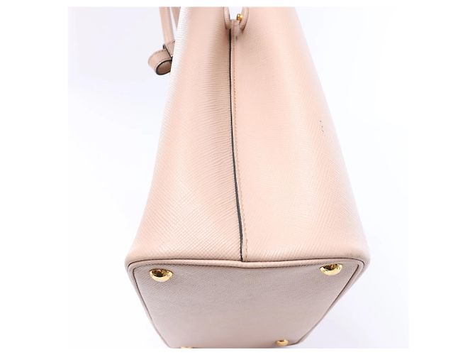 Borsa a mano Prada in pelle Saffiano doppia rosa - vista 13