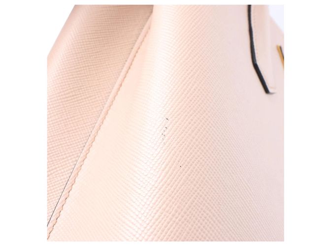 Borsa a mano Prada in pelle Saffiano doppia rosa - vista 14