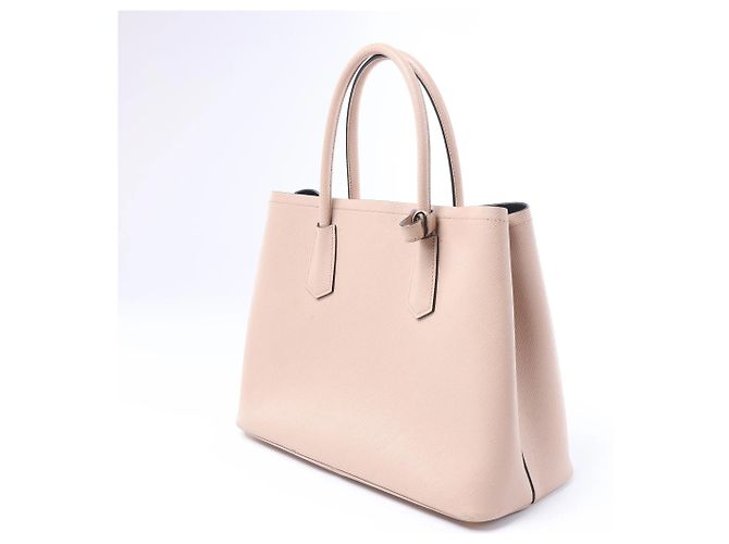 Borsa a mano Prada in pelle Saffiano doppia rosa - vista 4