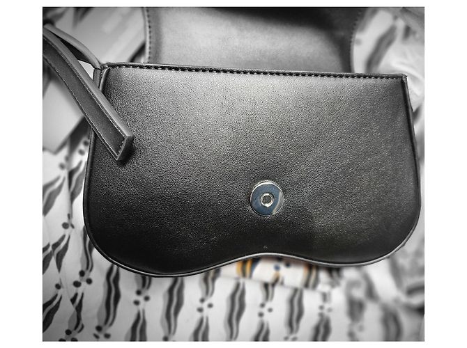 Karl Lagerfeld Borsa a Tracolla in Pelle Nera Borchiata Nero - vista 6