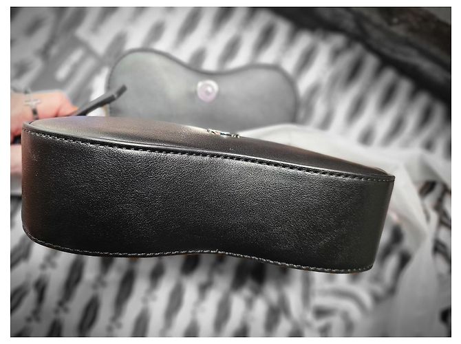 Karl Lagerfeld Borsa a Tracolla in Pelle Nera Borchiata Nero - vista 7
