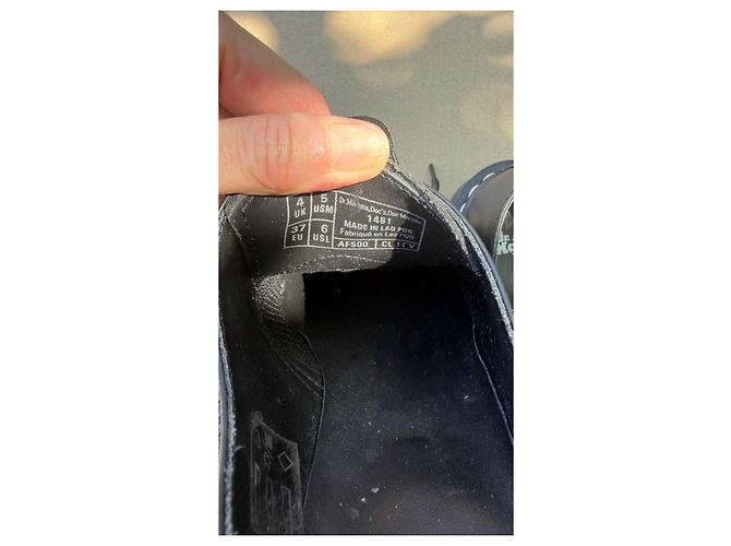 Dr. Martens 1461 Derby in Pelle Nera Nero - vista 6