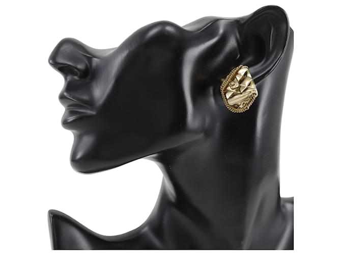 Orecchini Chanel Matelasse placcati oro - vista 2