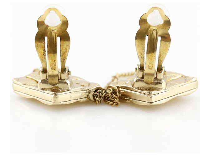 Orecchini Chanel Matelasse placcati oro - vista 6