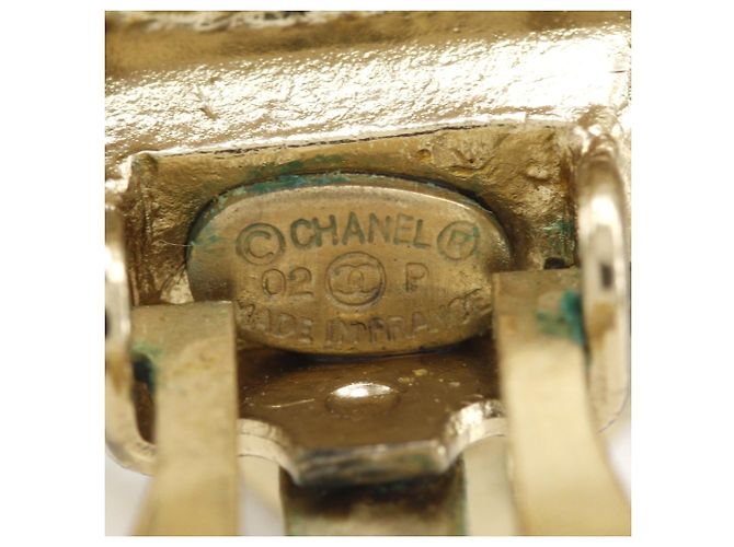 Orecchini Chanel Matelasse placcati oro - vista 9