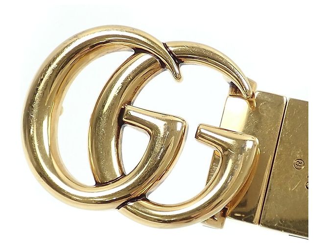 Cintura reversibile Gucci GG Emblem da uomo Nero Beige - vista 2