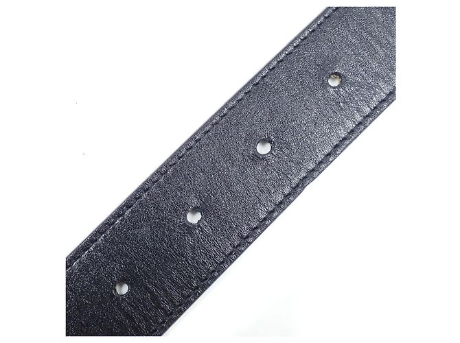 Cintura reversibile Gucci GG Emblem da uomo Nero Beige - vista 8