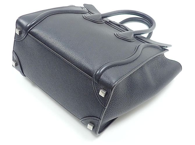 Céline Borsa Celine Luggage Micro Shopper Nero - vista 2