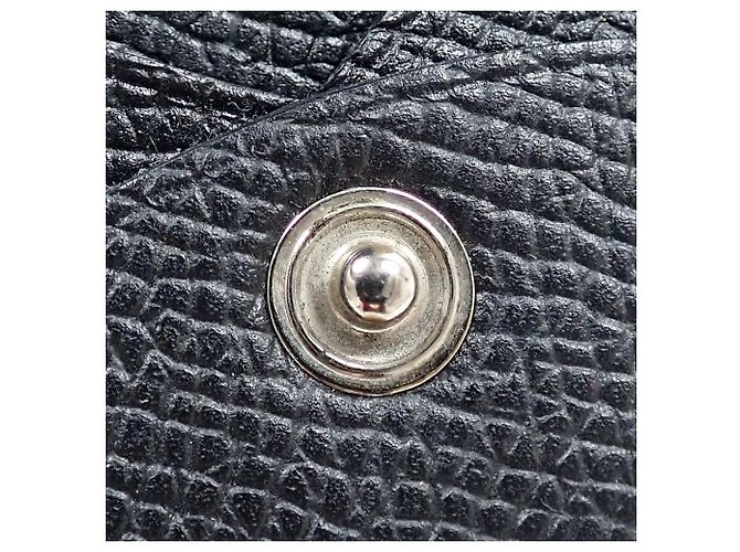 Hermès Hermes Calvi Bi-fold Card Case in Black Leather - view 7