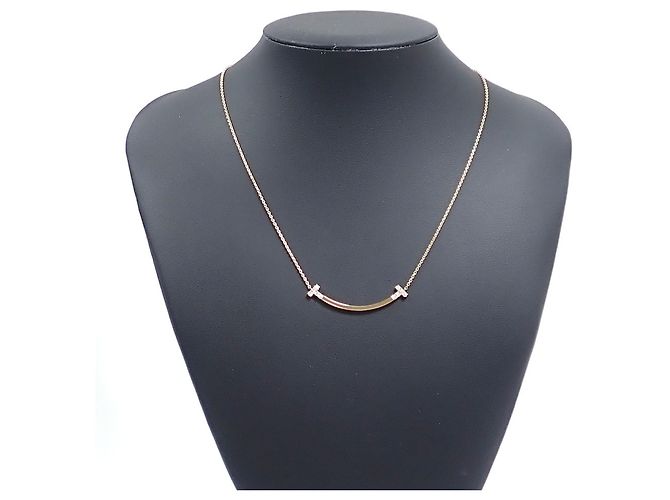 Collana T Smile di Tiffany & Co. in oro rosa 18K - vista 10