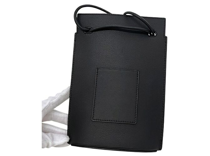 Borsa a tracolla in pelle nera Loewe Nero - vista 10
