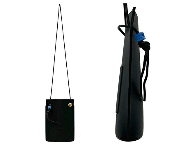 Borsa a tracolla in pelle nera Loewe Nero - vista 2