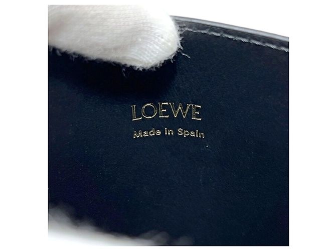 Borsa a tracolla in pelle nera Loewe Nero - vista 4