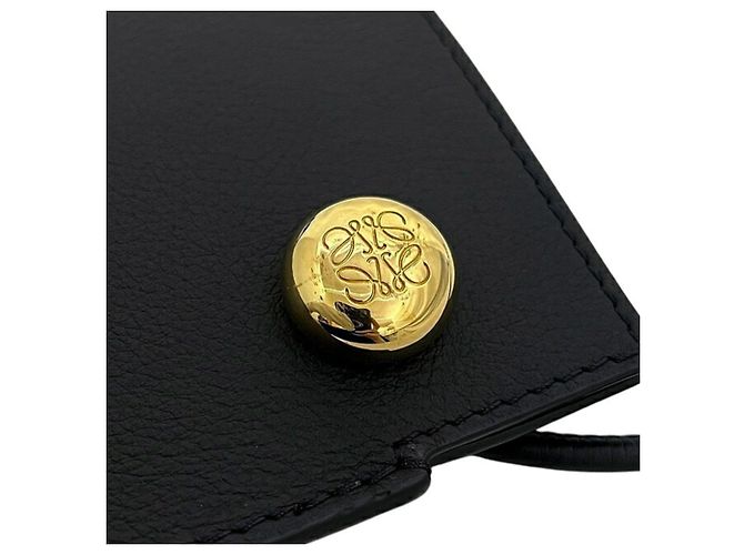 Borsa a tracolla in pelle nera Loewe Nero - vista 7