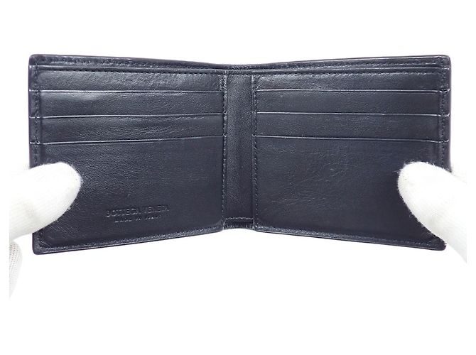 Portafoglio bi-fold da uomo Bottega Veneta Nero - vista 7
