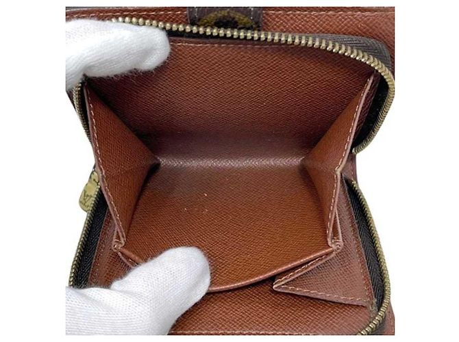 Cartera Bi-fold Louis Vuitton en Monogram marrón Castaño Monograma - vista 3