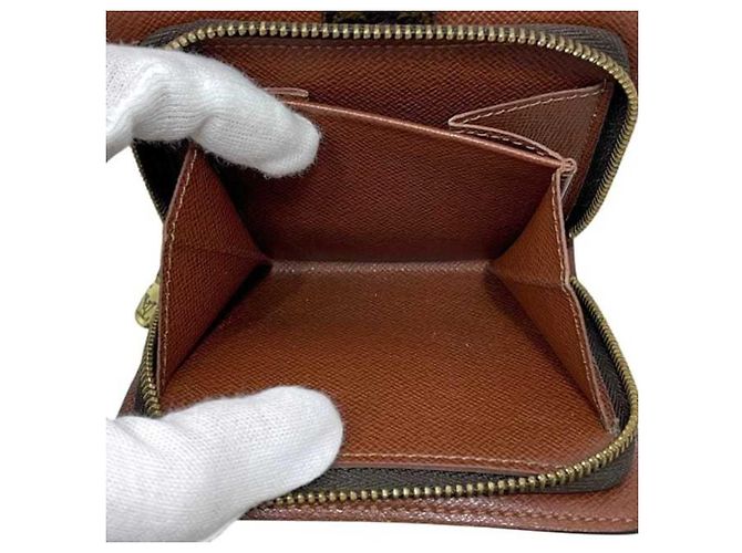 Cartera Bi-fold Louis Vuitton en Monogram marrón Castaño Monograma - vista 4