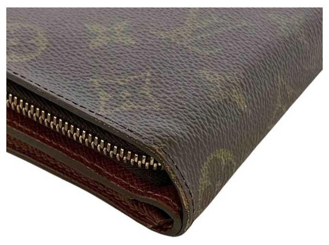 Cartera Bi-fold Louis Vuitton en Monogram marrón Castaño Monograma - vista 9