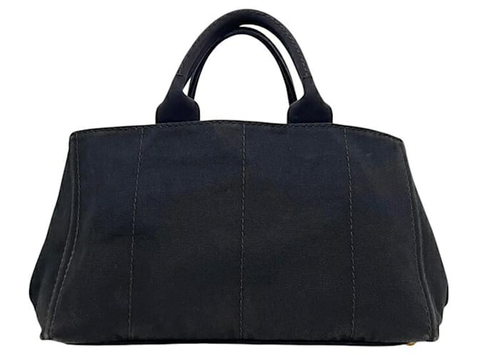 Borsa Tote Prada Canapa Nero - vista 10
