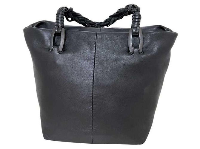 Borsa in pelle nappa Loewe Nero - vista 10