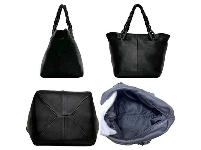 Borsa in pelle nappa Loewe Nero - vista 2