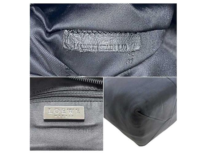 Borsa in pelle nappa Loewe Nero - vista 3