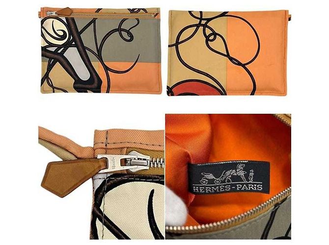 Hermès Borsa a tracolla Hermes Silky City PM Marrone Beige - vista 11