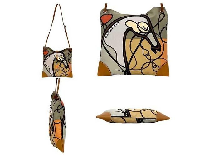 Hermès Borsa a tracolla Hermes Silky City PM Marrone Beige - vista 3
