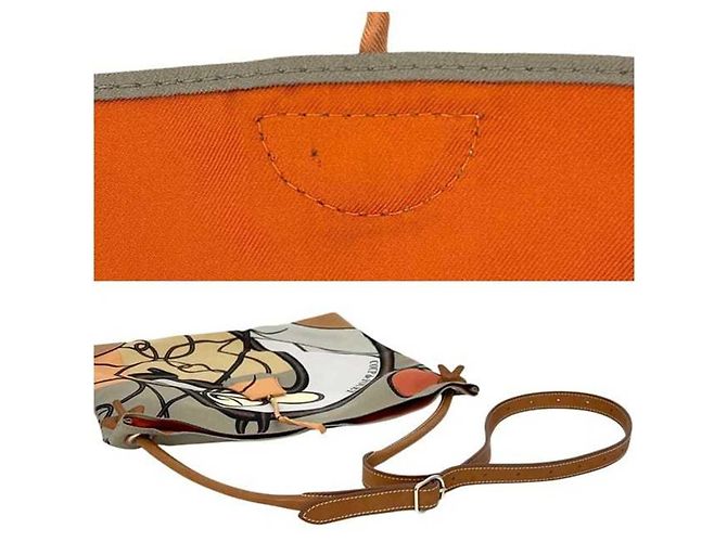 Hermès Borsa a tracolla Hermes Silky City PM Marrone Beige - vista 4