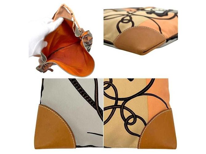 Hermès Borsa a tracolla Hermes Silky City PM Marrone Beige - vista 5