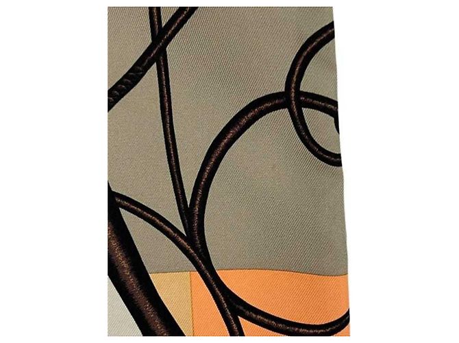 Hermès Borsa a tracolla Hermes Silky City PM Marrone Beige - vista 9