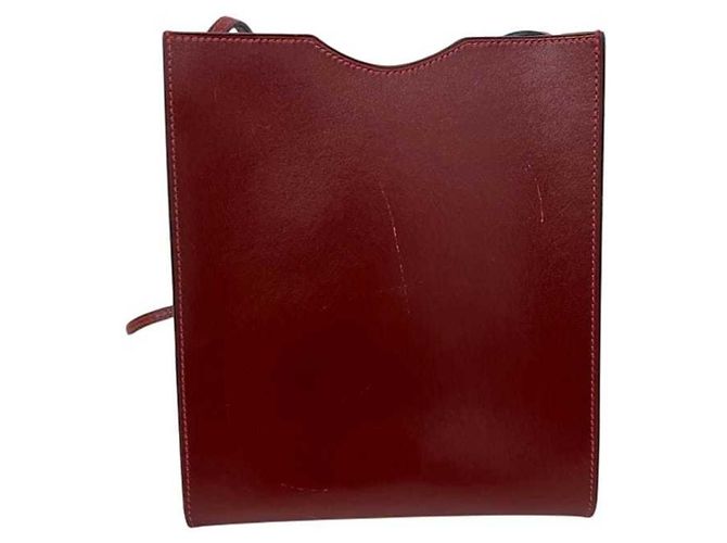 Hermès Borsa a tracolla Hermes Pochette Onimetou Rosso Bordò - vista 10