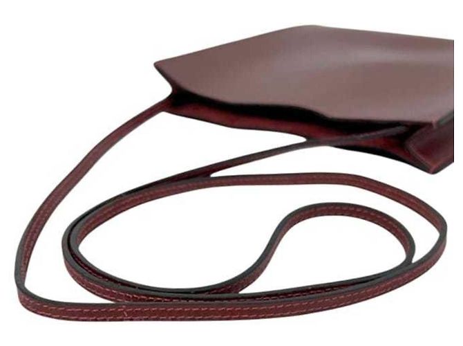 Hermès Borsa a tracolla Hermes Pochette Onimetou Rosso Bordò - vista 7