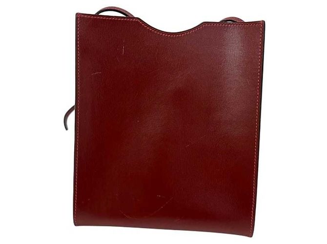 Hermès Borsa a tracolla Hermes Pochette Onimetou Rosso Bordò - vista 9