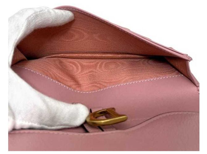 Cartera larga Christian Dior en piel rosa - vista 4