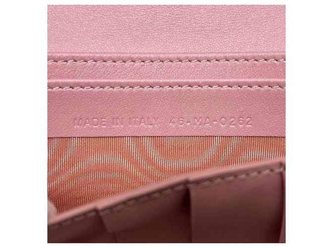 Cartera larga Christian Dior en piel rosa - vista 6