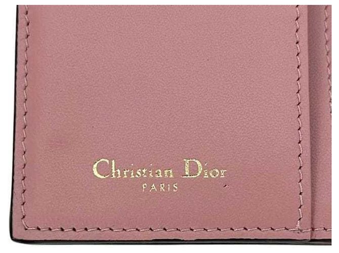 Cartera larga Christian Dior en piel rosa - vista 7